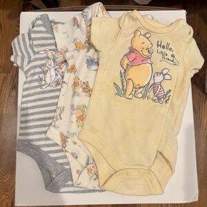 Disney Baby Winnie the Pooh Onesie Bundle